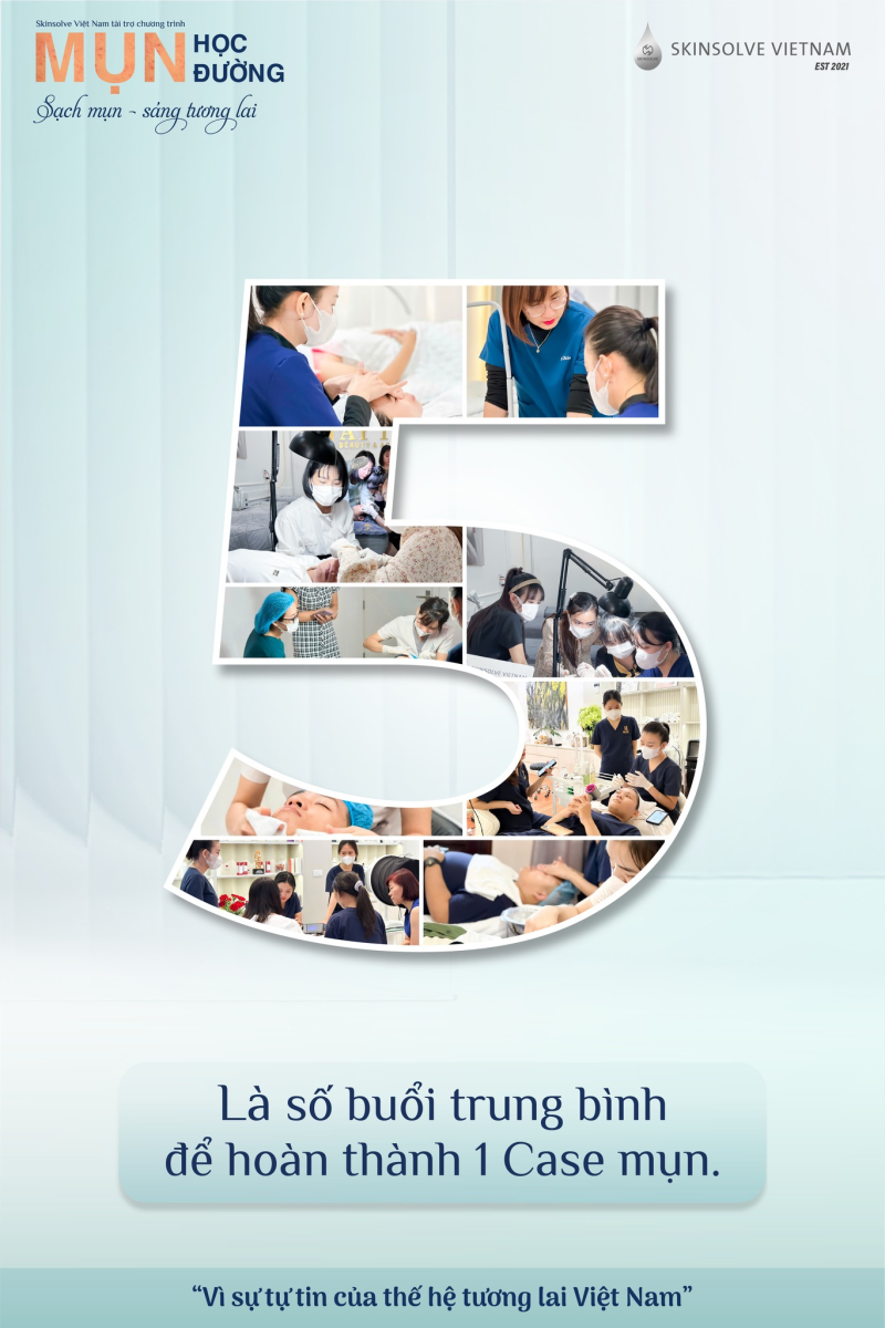 Con Số Biết Nói Từ Mụn Học Đường: 5 Buổi Cho Một Làn Da Mới