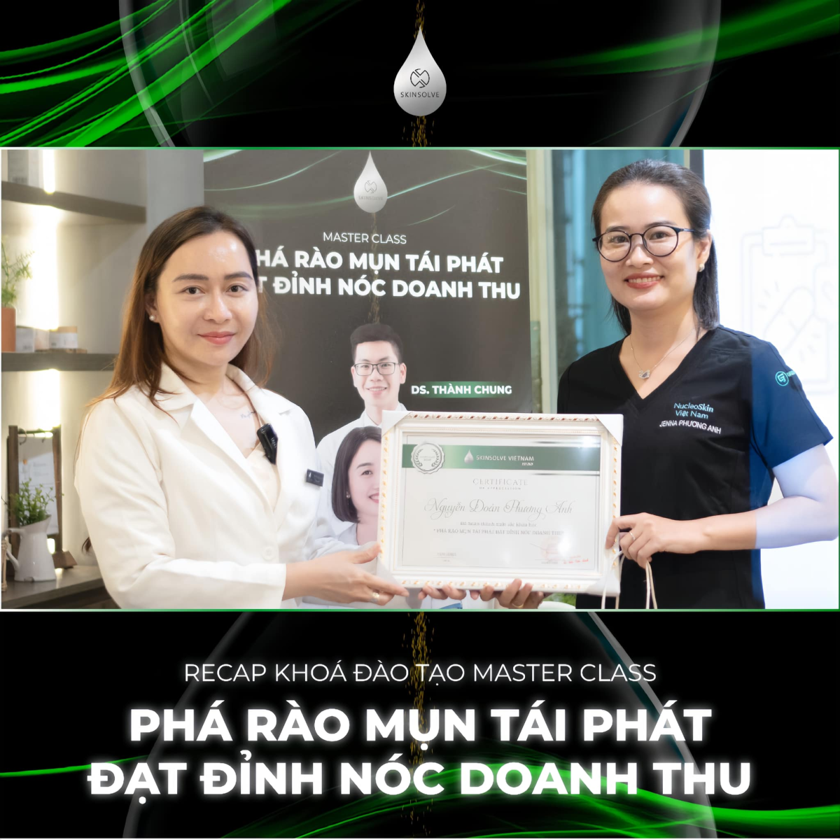 RECAP KHÓA ĐÀO TẠO MASTER CLASS: PHÁ RÀO MỤN TÁI PHÁT - ĐẠT ĐỈNH DOANH THU