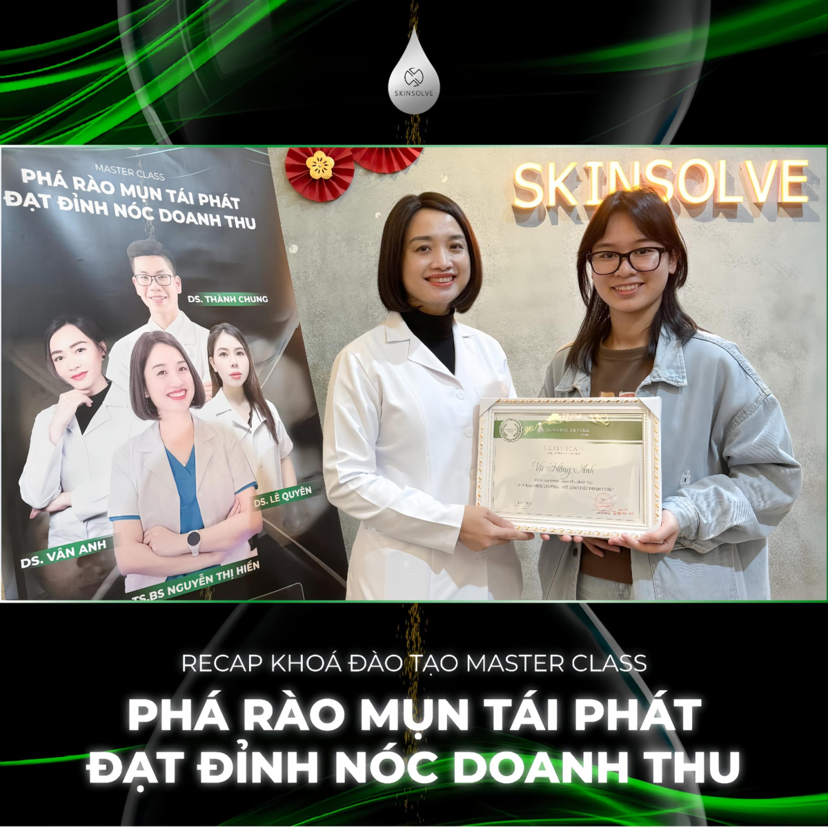 RECAP KHÓA ĐÀO TẠO MASTER CLASS: PHÁ RÀO MỤN TÁI PHÁT - ĐẠT ĐỈNH DOANH THU