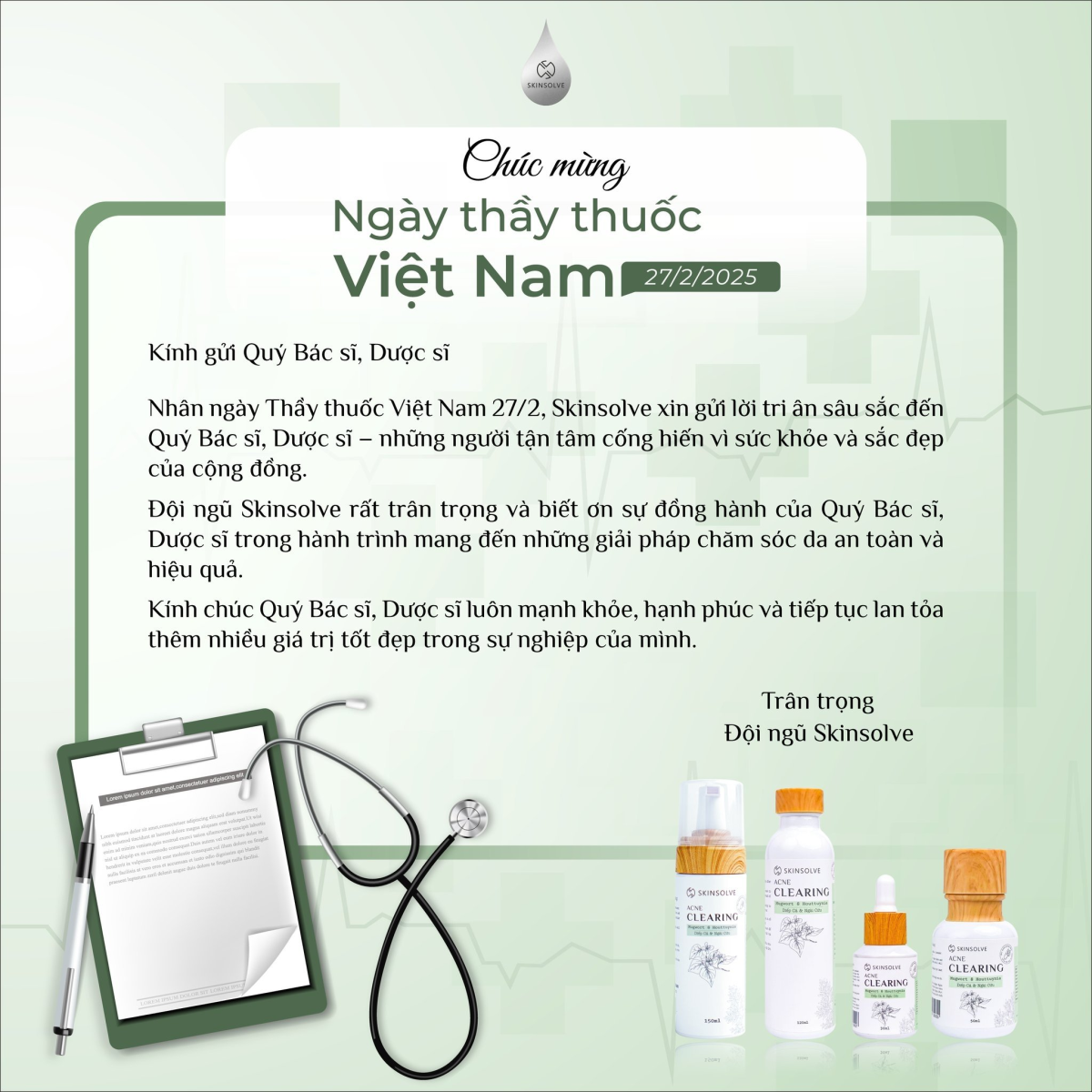 CHÚC MỪNG NGÀY THẦY THUỐC VIỆT NAM 27/2