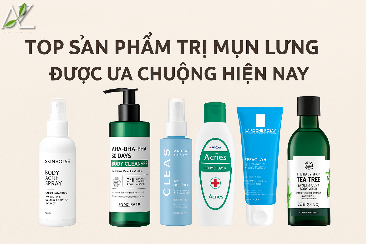 Top sản phẩm trị mụn lưng được ưa chuộng hiện nay